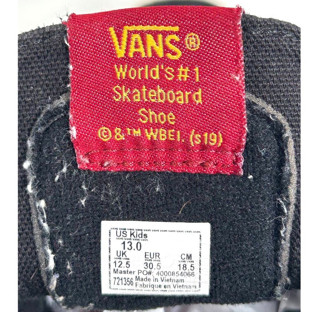 VANS Sk8-Hi Harry Potter Youth Size 13 Black Maroon Gold Gryffindor - Picture 8 of 8